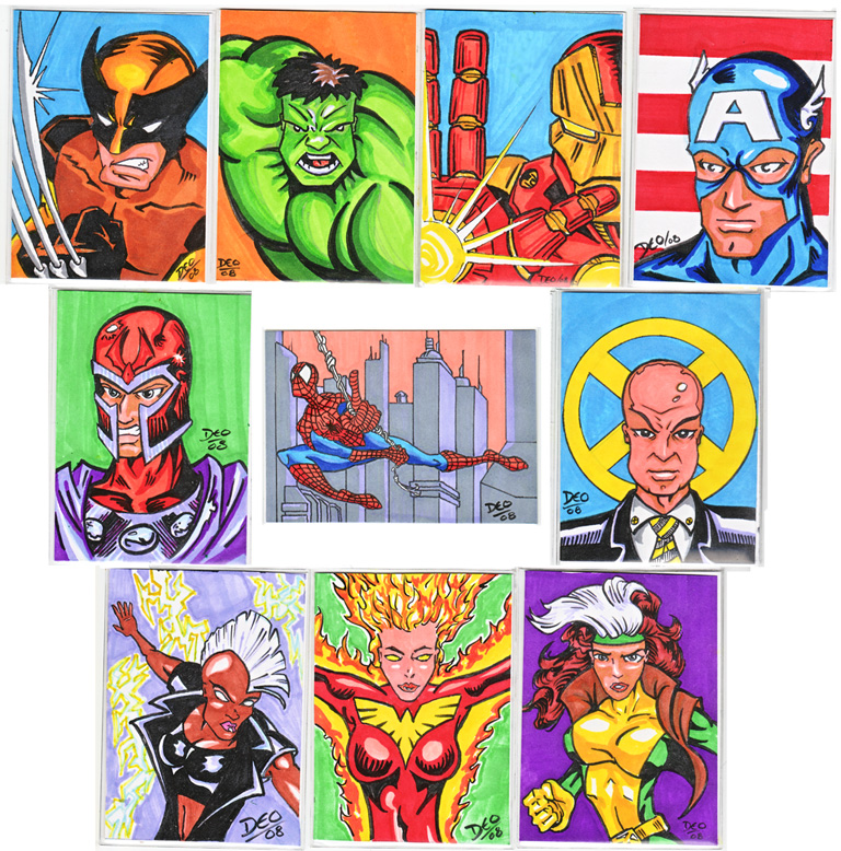 Marvel Sketch Cards Set 1