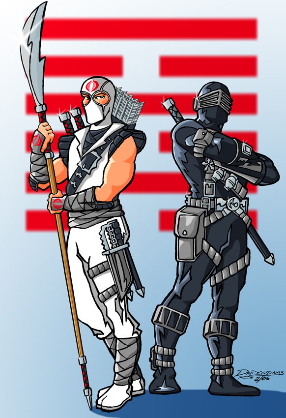 Snake Eyes and Storm Shadow by DrawnToPerfection