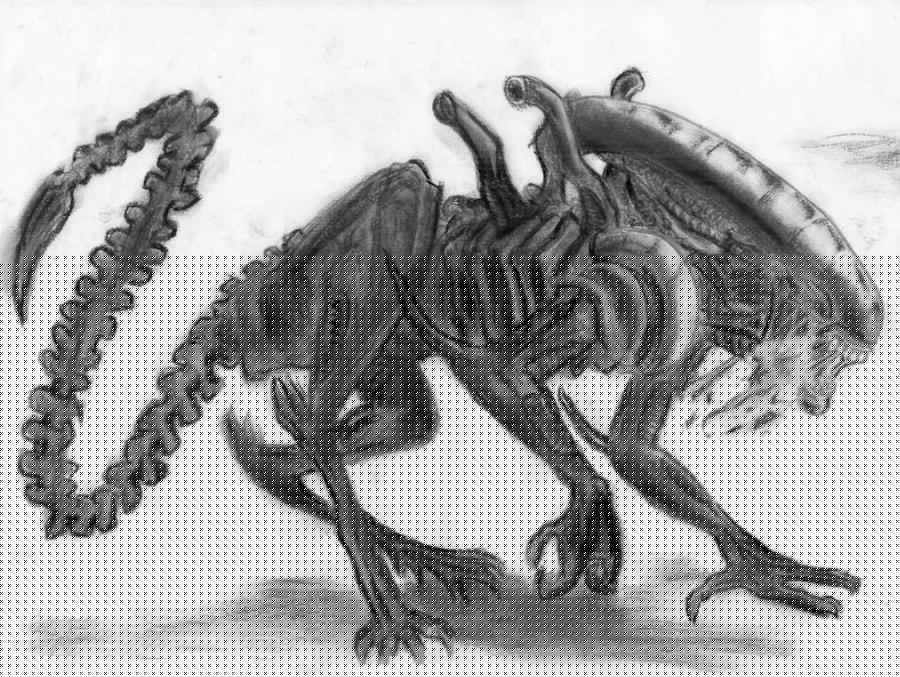 Alien Chalk Sketch by CameoDesign on DeviantArt