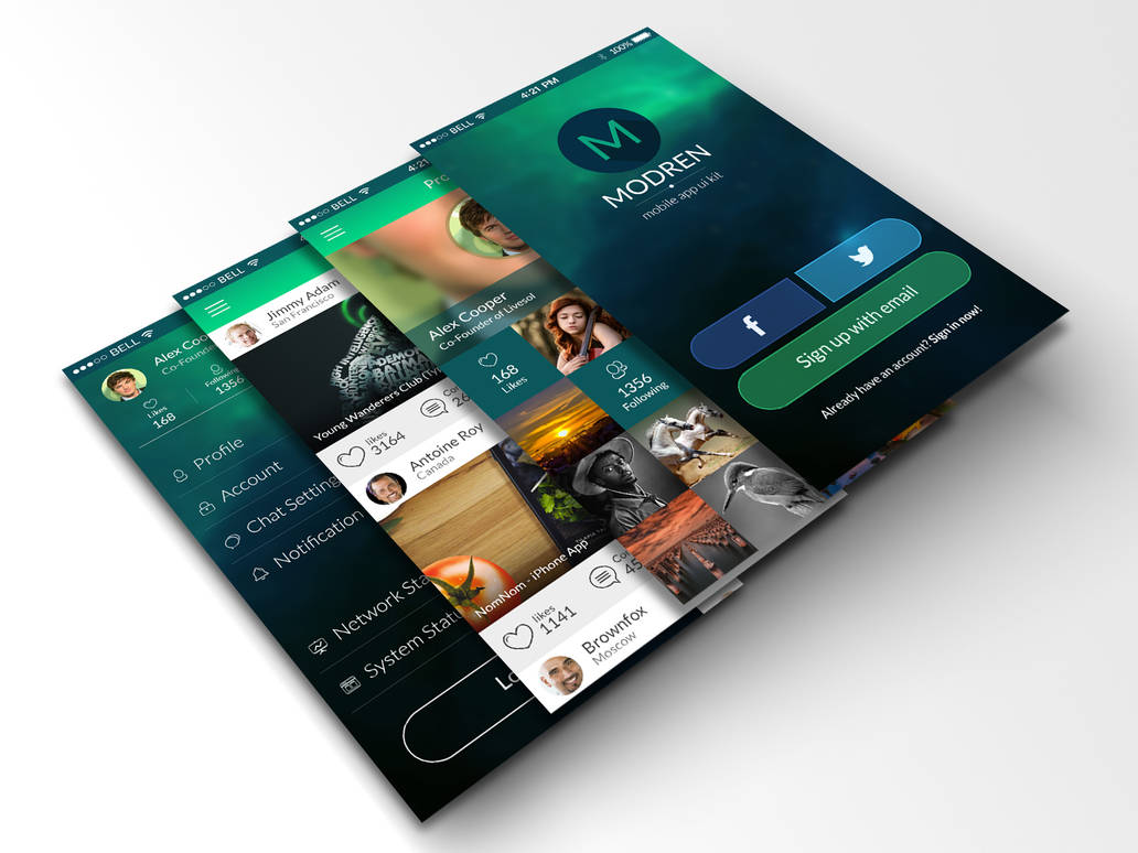 Modren mobile app ui kit by kamranbhatti44 on DeviantArt