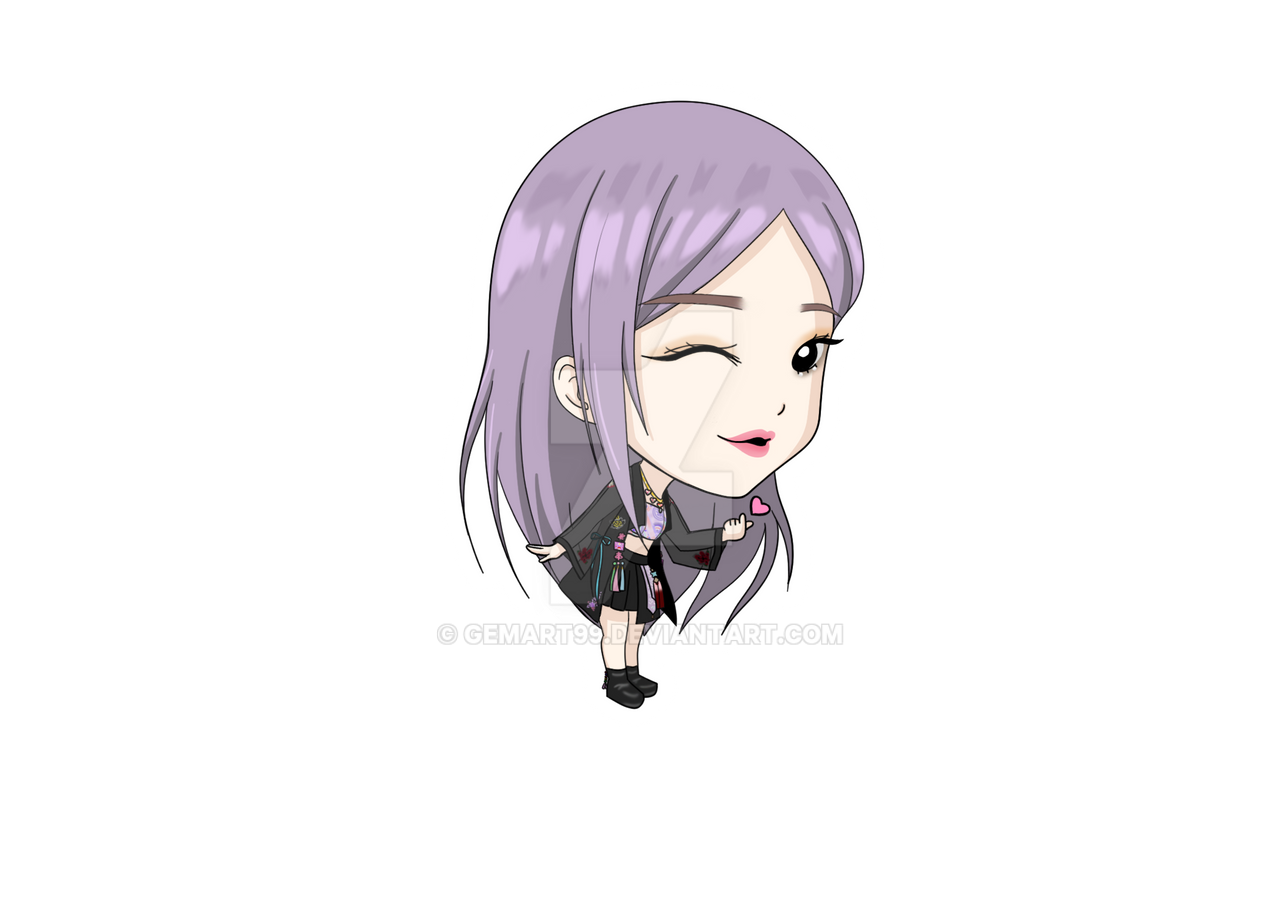 rose blackpink sticker by gemart99 on deviantart