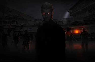 Albert Wesker.Dark night in Kijuju.