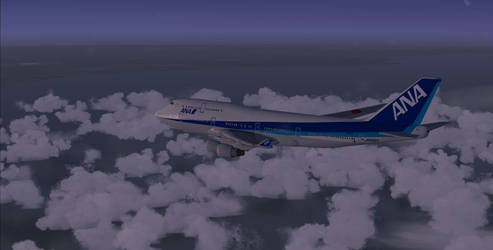 ANA Boeing 747-400 - Homeward Bound