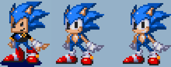 Upscaled Sonic Sprites by sonc52 on Newgrounds