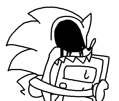 Sonic.exe picks his nose by RonaTheRTD on DeviantArt