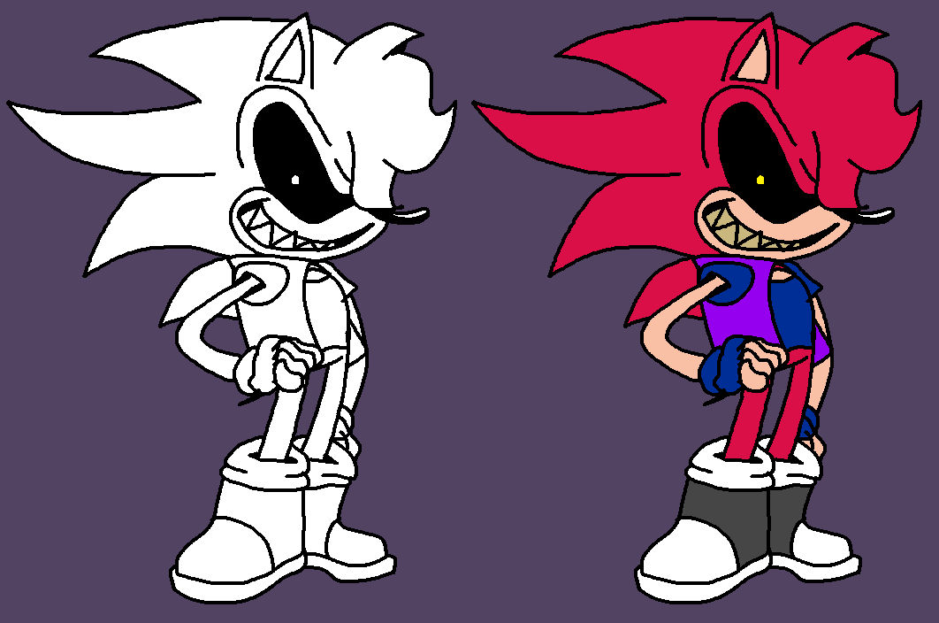 FNF - Classic Sonic.EXE - B-Sides Redux Design by RonaTheRTD on DeviantArt