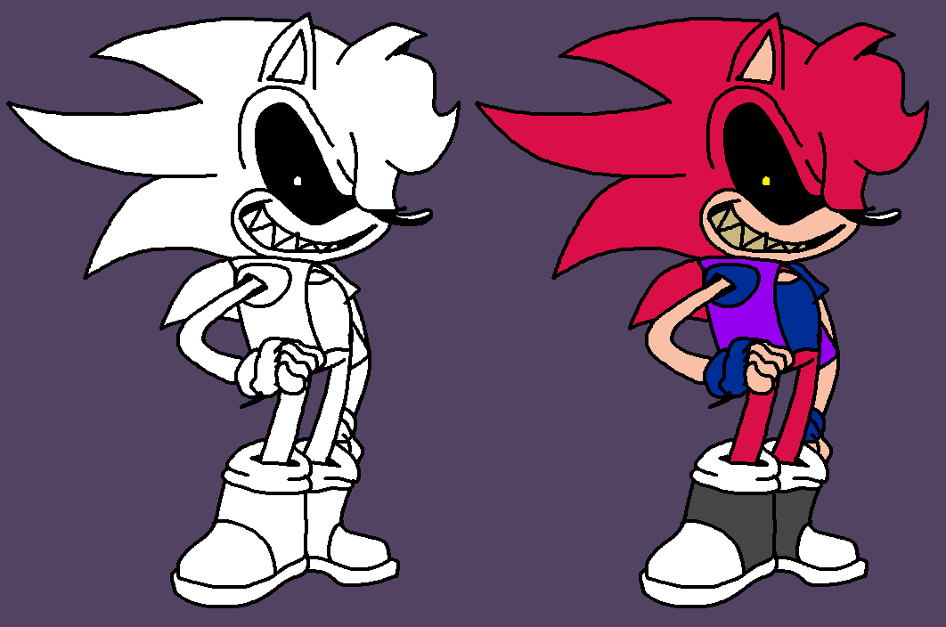 FNF - Classic Sonic.EXE - B-Sides Redux Design by RonaTheRTD on DeviantArt