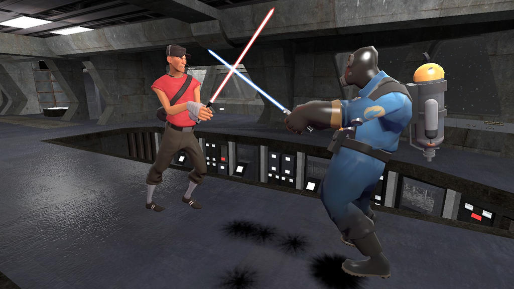 Pyro Vs. Scout Scout vs. Pyro by 0640carlos on DeviantArt