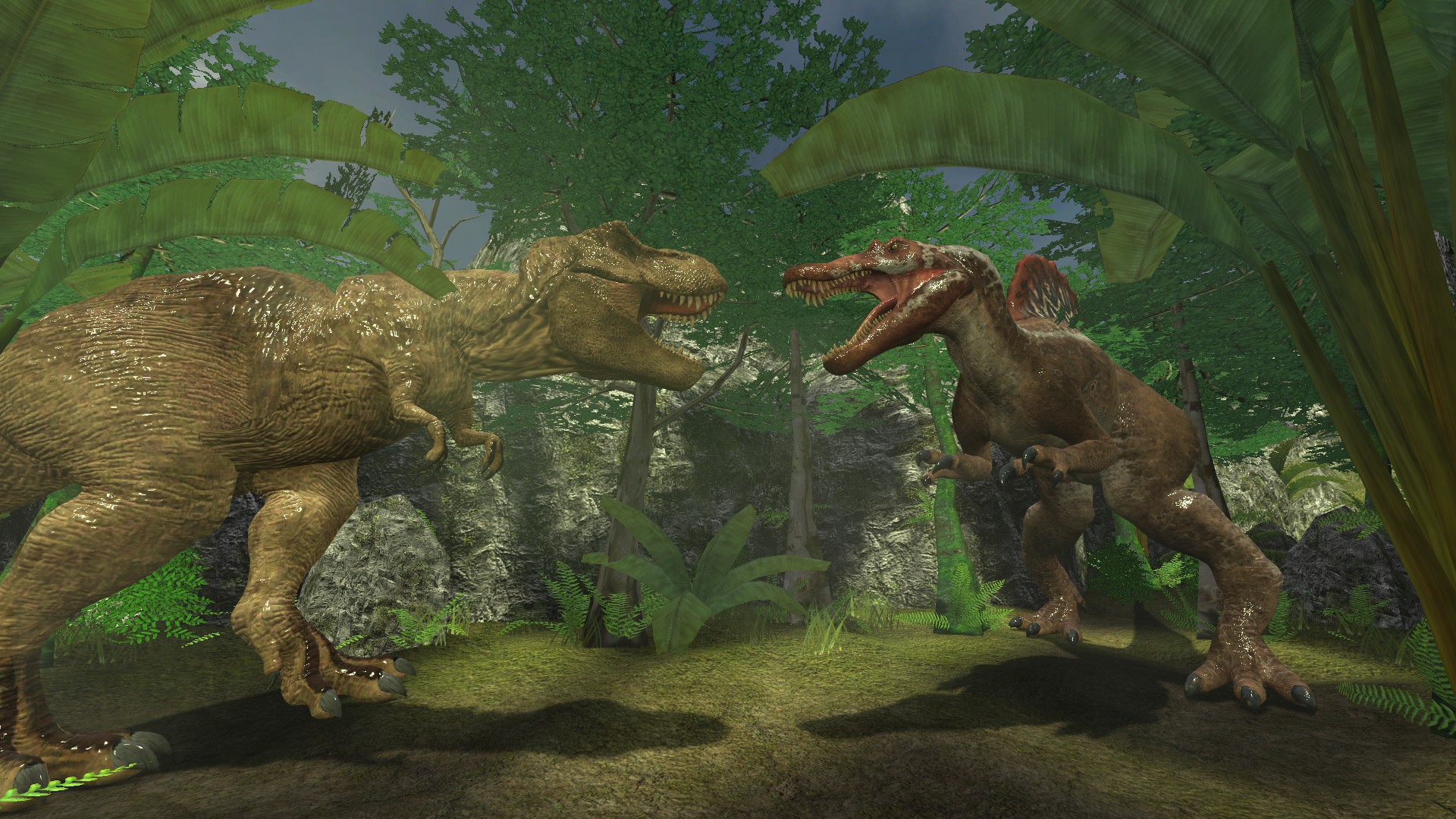 Tyrannosaurus rex vs. Spinosaurus by 0640carlos on DeviantArt