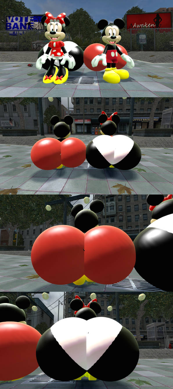 Mickey And Minnie Mouses Big Butts By 0640carlos On Deviantart 