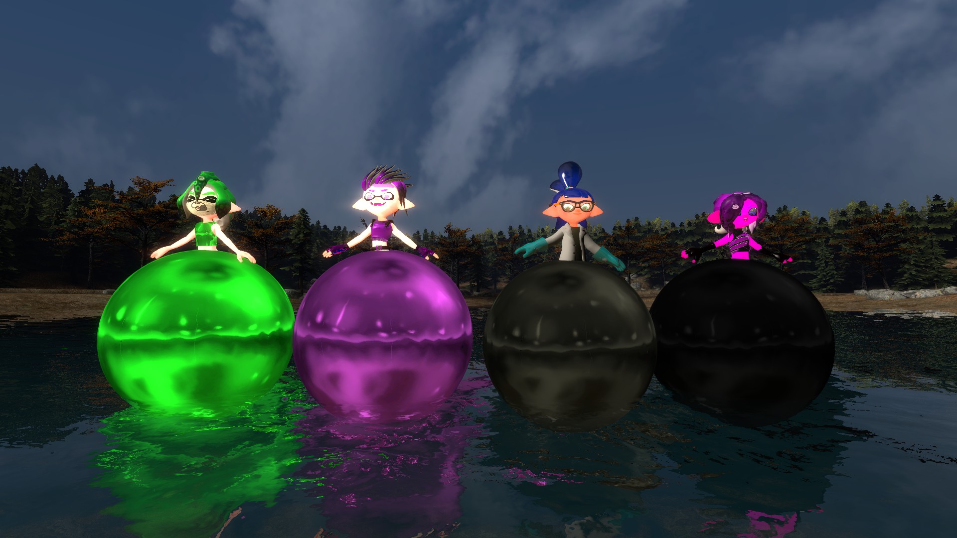 Floating on the lake with our inflation pants by 0640carlos on DeviantArt