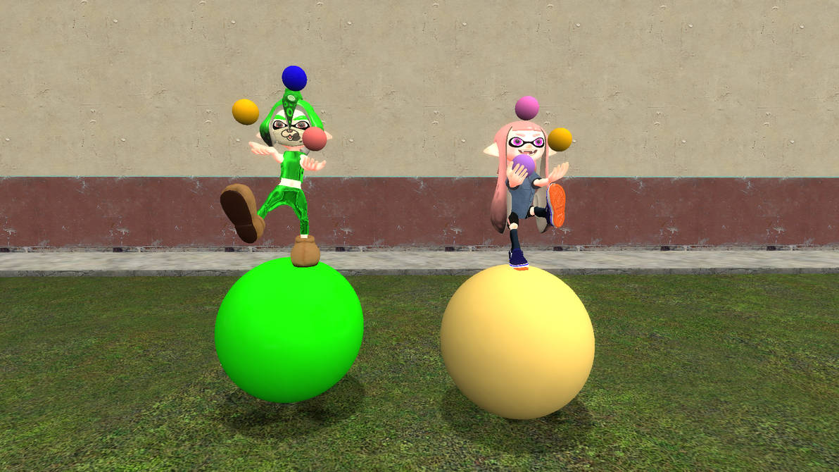 Circus Rumble Ball Juggling and balancing on circus balls by 0640carlos on DeviantArt
