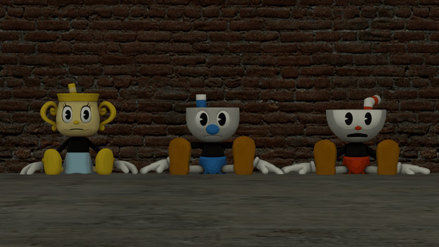 The Cuphead and Bendy Trios [SFM] by LineX240 on DeviantArt