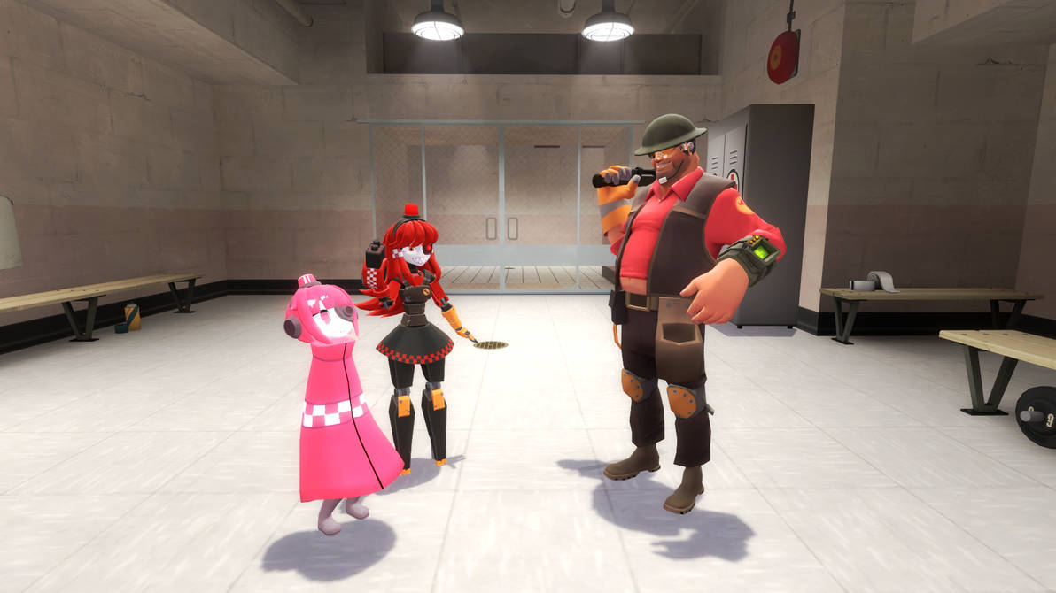 With Mini Sentry Chan and Mimi-Sentry by 0640carlos on DeviantArt