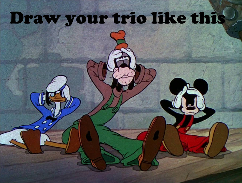 Draw your trio like this by 0640carlos on DeviantArt