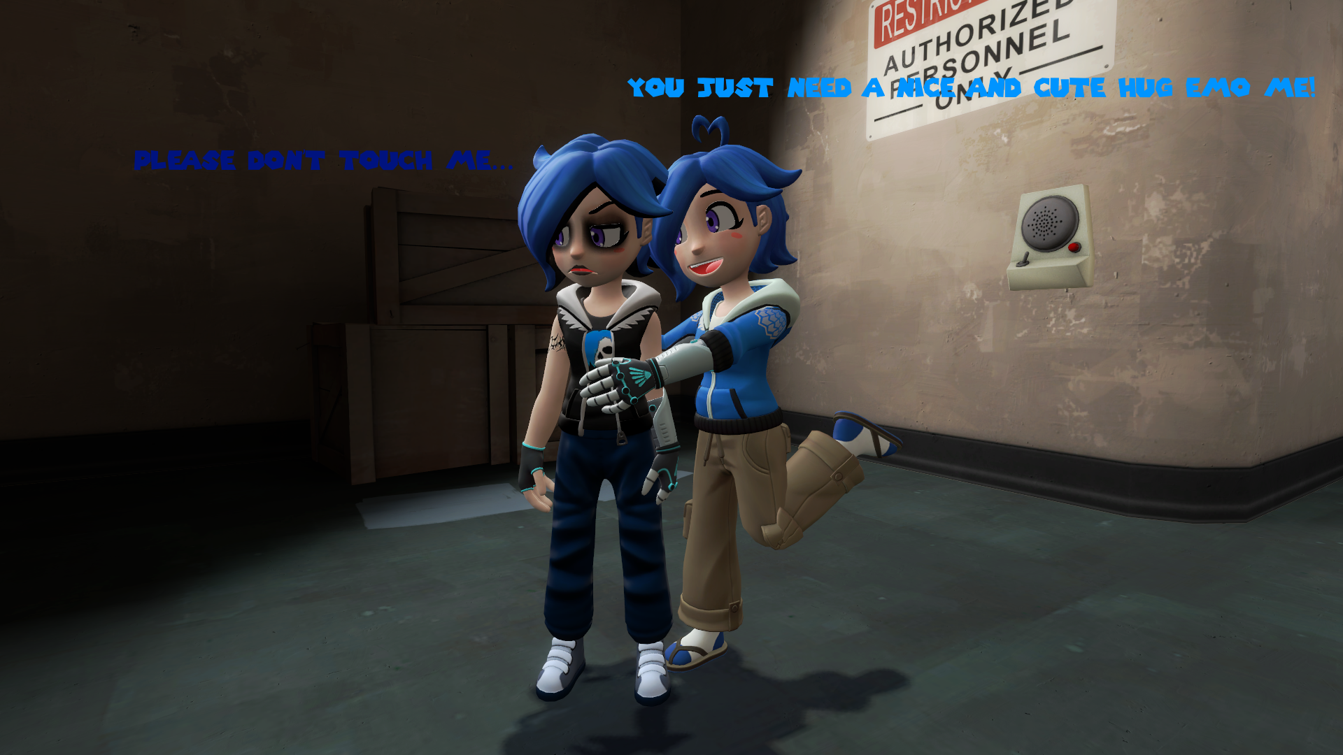 Hug Emo Tari hugs Emo Tari by 0640carlos on DeviantArt