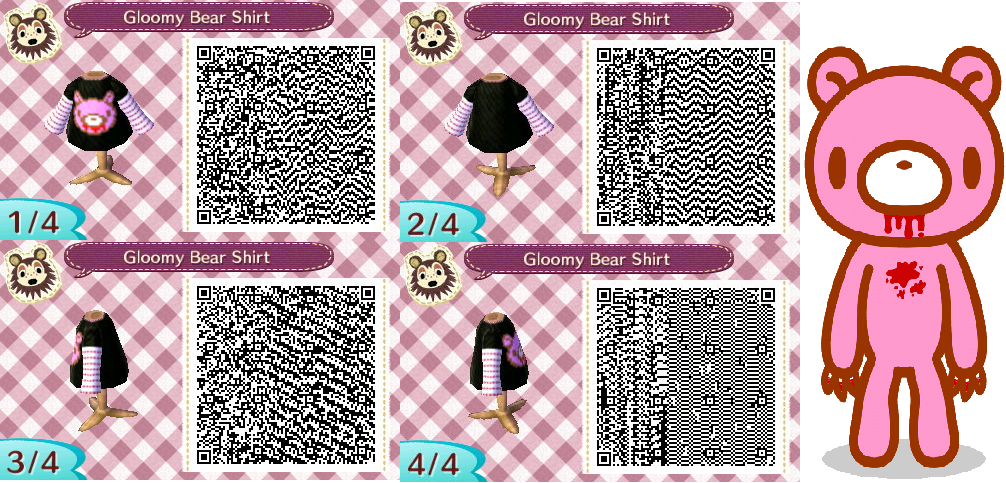 Oh jee Ga trouwen humor Gloomy Bear Shirt Animal Crossing Qr Code by IggyGrim on DeviantArt