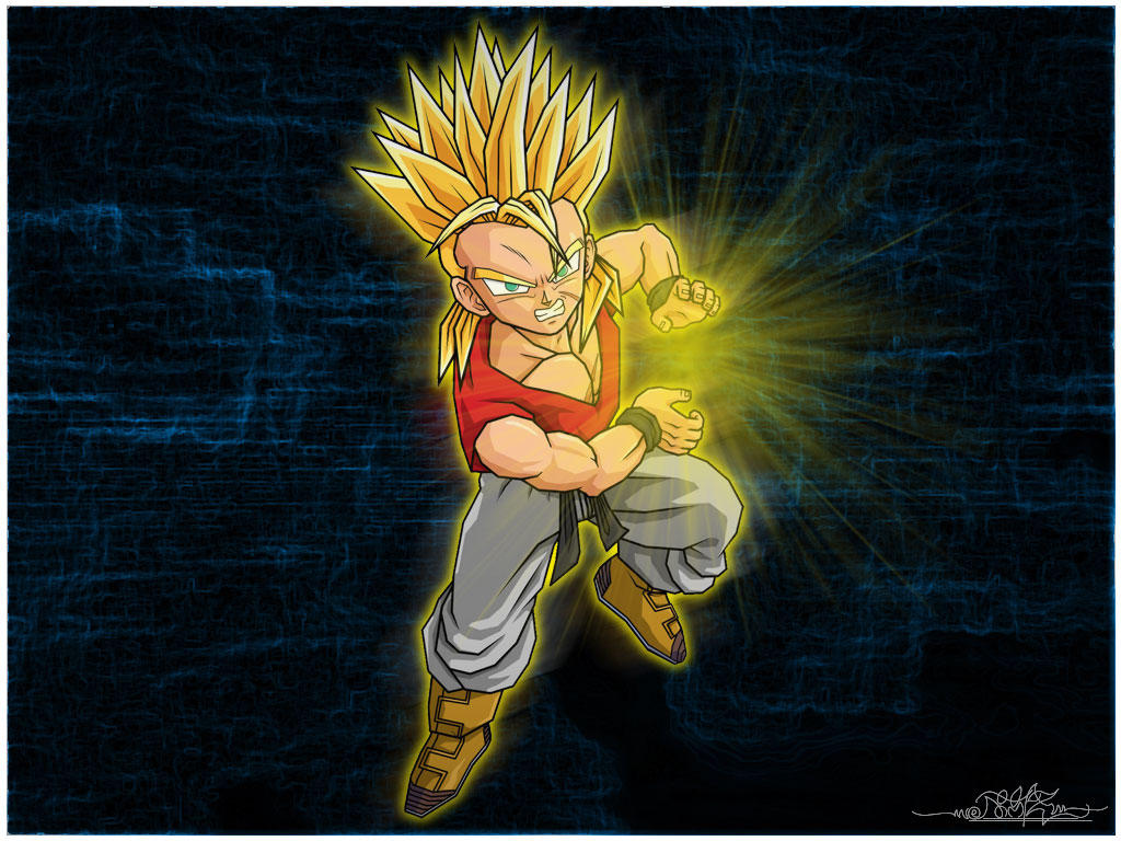 Super Saiyan Kid Trunks by Kazmedia on DeviantArt