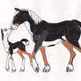 Loki and Dany as Horses