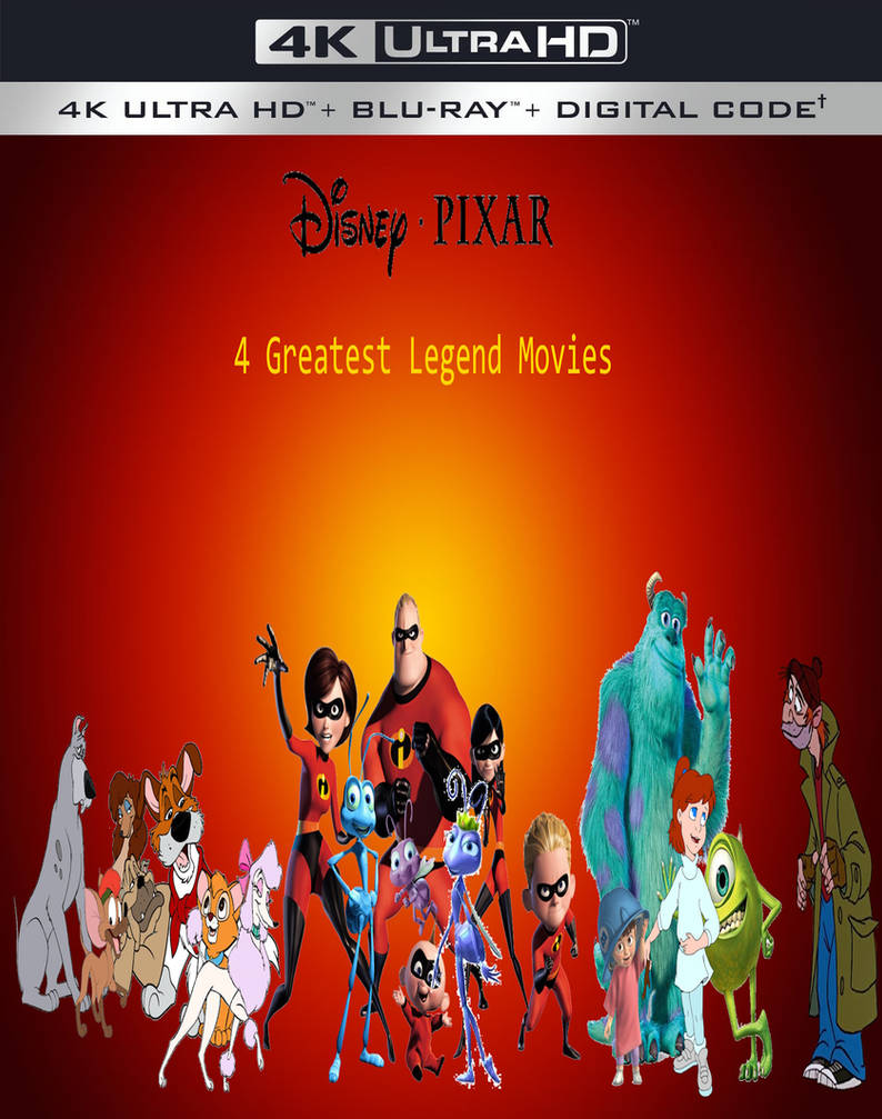 Disney Pixar 4 Greatest Legend Movies Blu Ray 4K By disney-pixar-4-greatest-legend-movies-blu-ray-4k-by