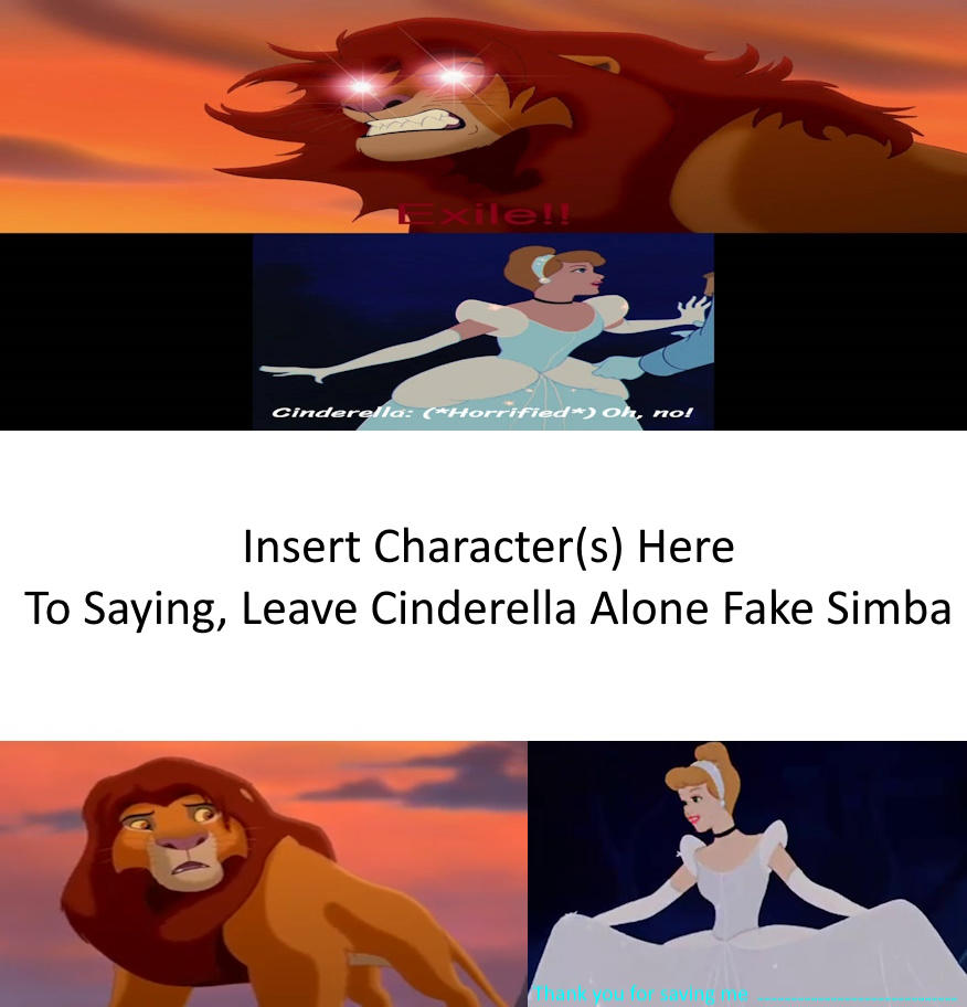 Simba Cheated Examples Who Save Cinderella From Fake Simba by RuanDeJagerProductio on DeviantArt