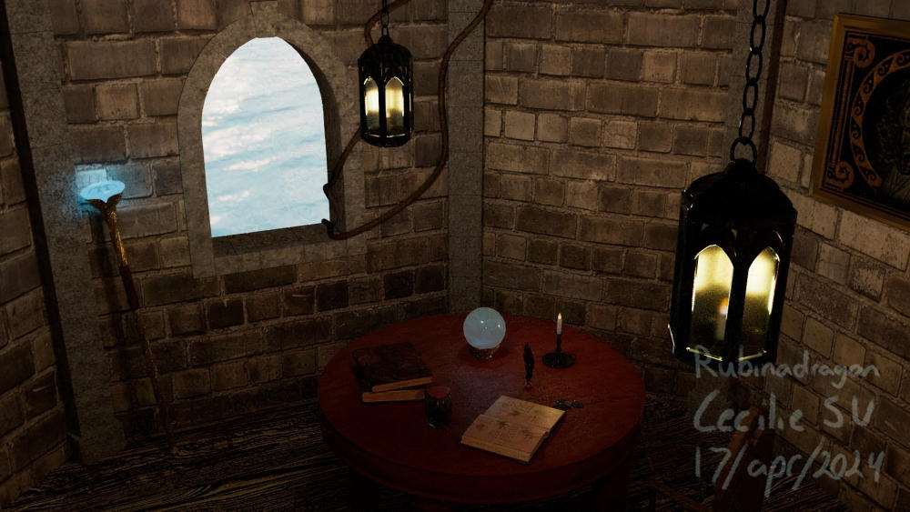 Wizard Room Backdraft Wizard room 3d scene by RubinaDragon on DeviantArt