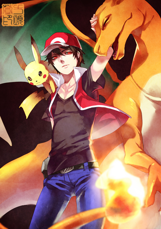 Pokemon Trainer Red Render by OxeyClean on DeviantArt