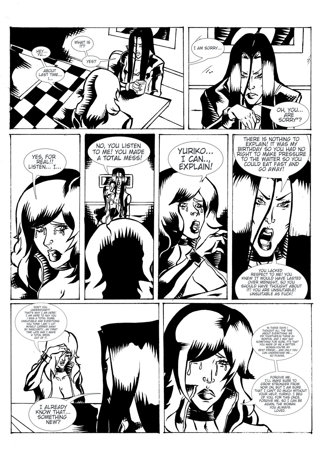 Comic Book Page - Inking (1)