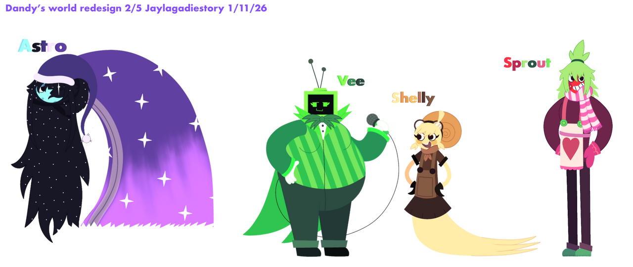 Devan Reed Dandys world redesign 2 to 5 by Jaylagadiestory on DeviantArt