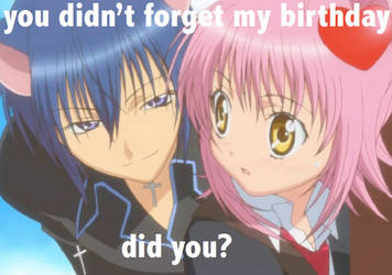 Happy (late) Birthday Ikuto ILY