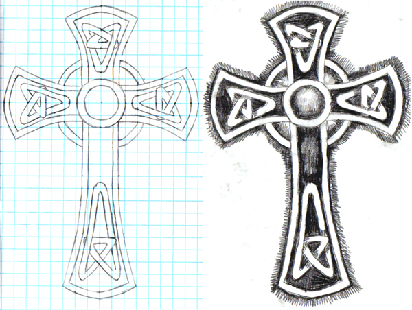 Cross tattoo design