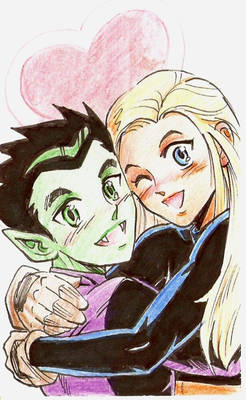 Terra loves her Beastboy