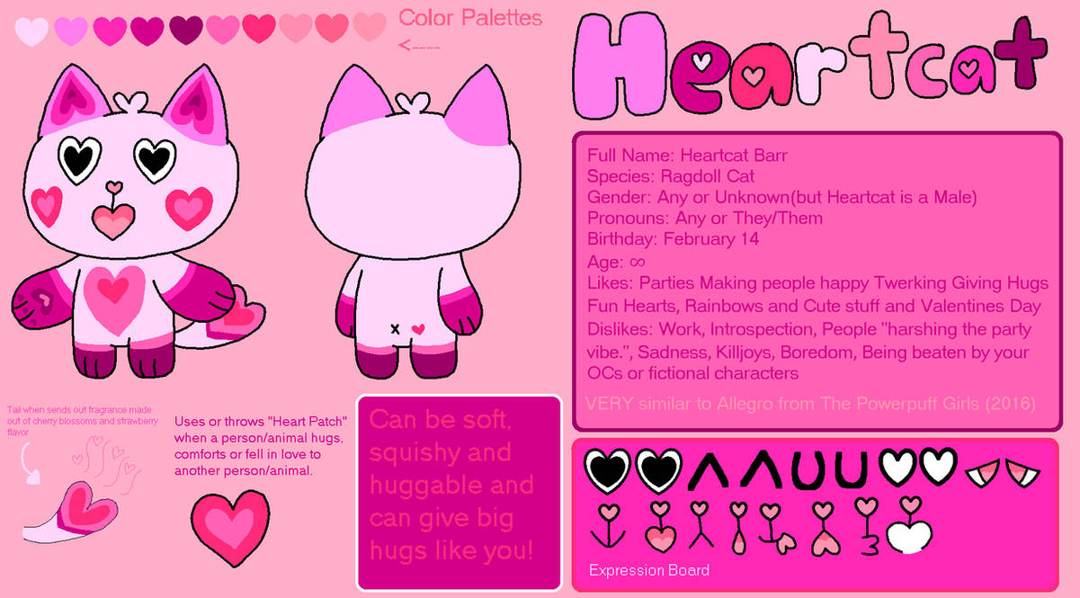 Heartcat Reference Sheet