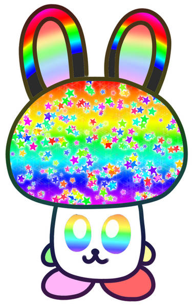 Rainbow Mushroom Bunny Adoptable