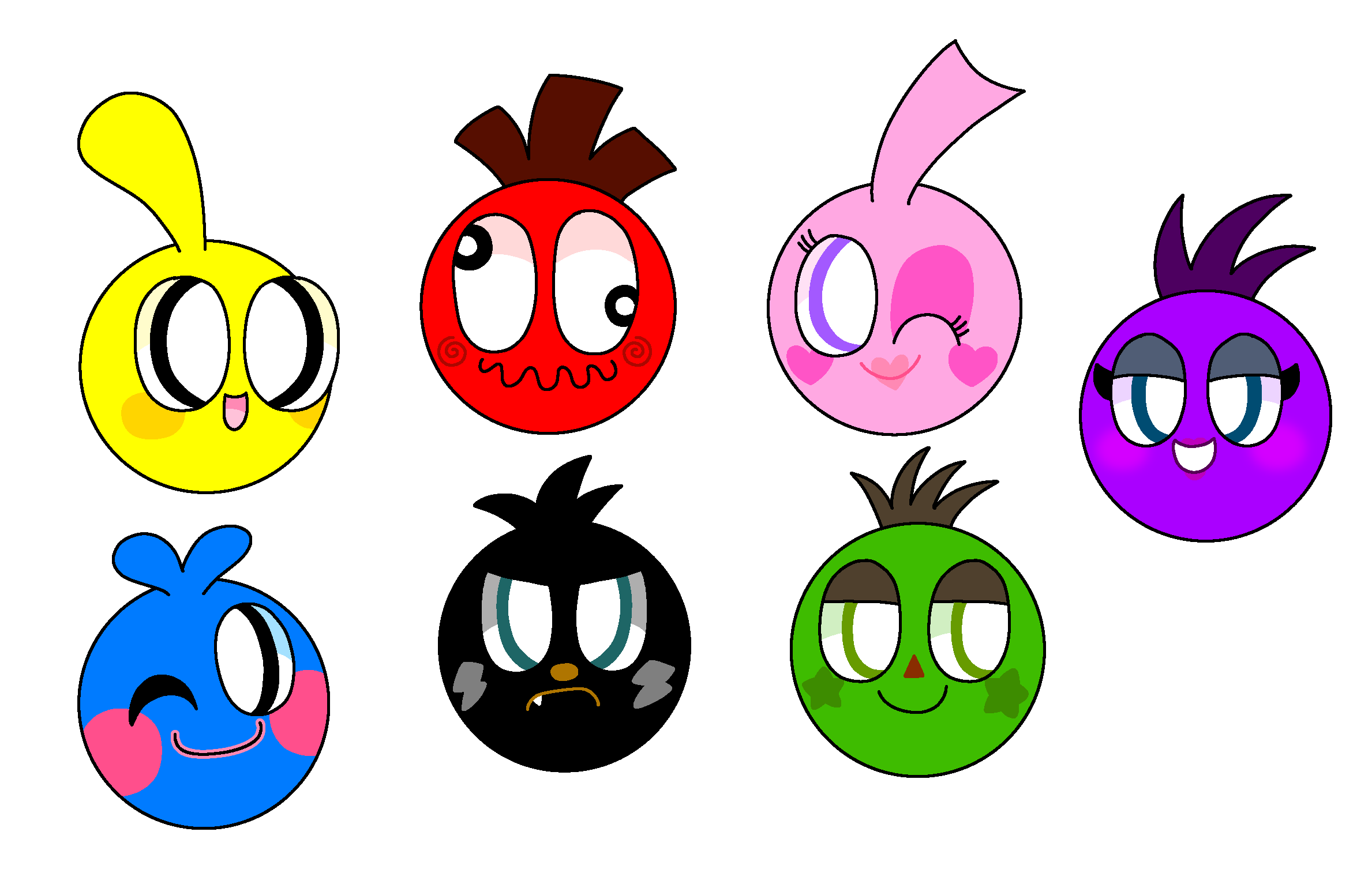 LocoRoco Gang - PNG by LilyMoonstonetheCat on DeviantArt