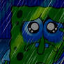 Still Depressed SpongeBob with Rain - Version 2