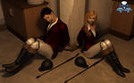 John Red and Julia Adams in the basement by Daniel-Remo-Art