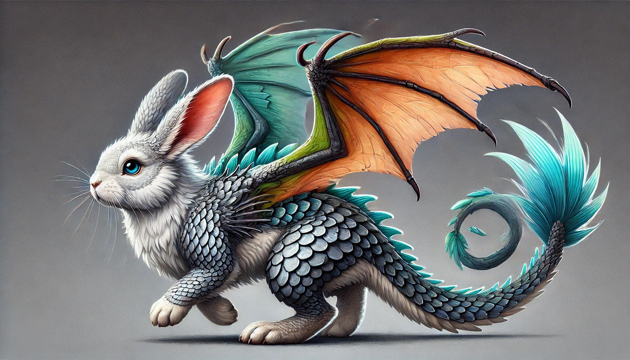 DRAGON + RABBIT by serkan-86 on DeviantArt