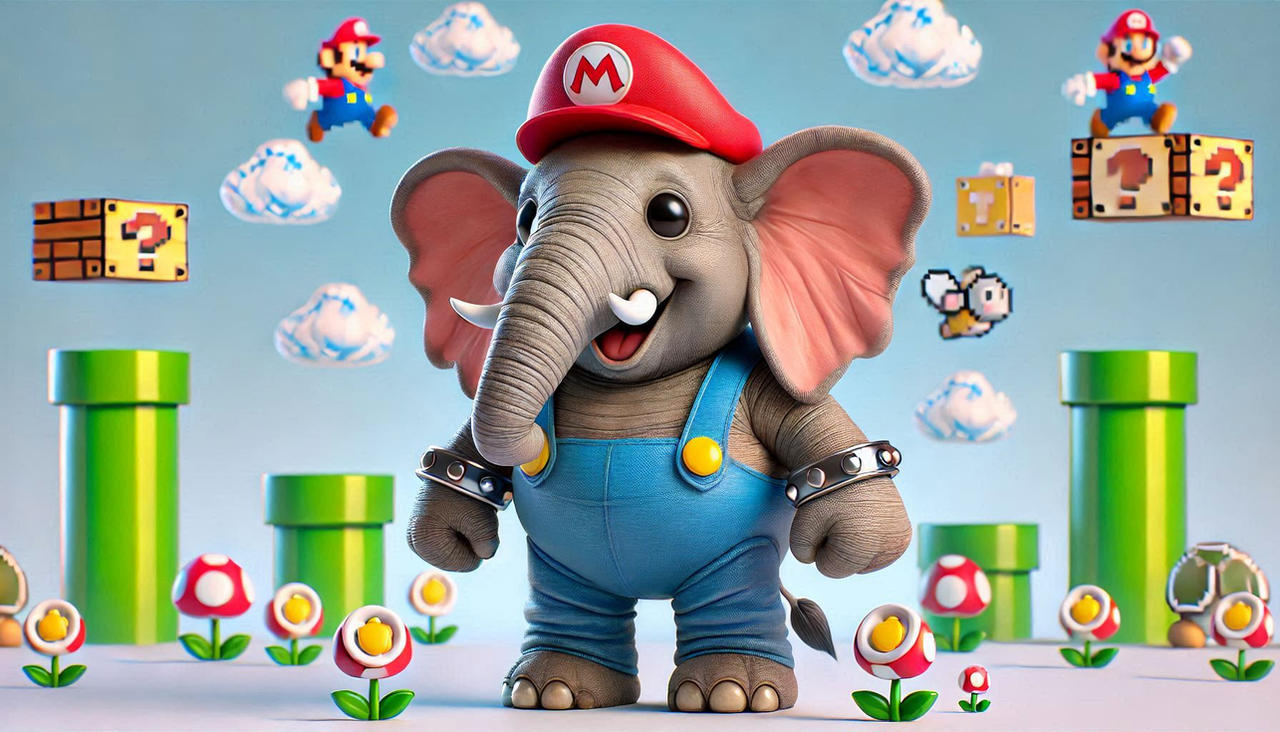 Elefante Rosa Mario ELEPHANT MARIO by serkan-86 on DeviantArt