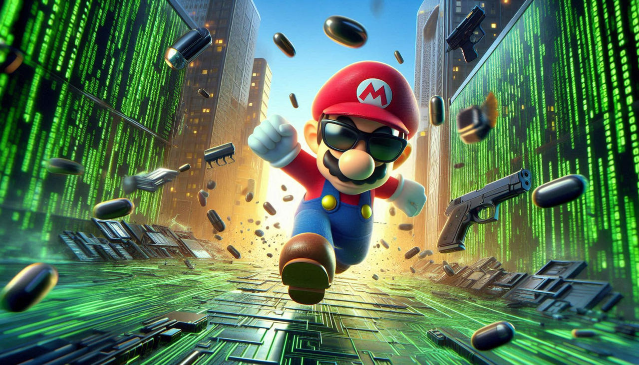 MARIO IN MATRIX by serkan-86 on DeviantArt