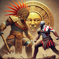 KRATOS VS AZTEC SUN GOD