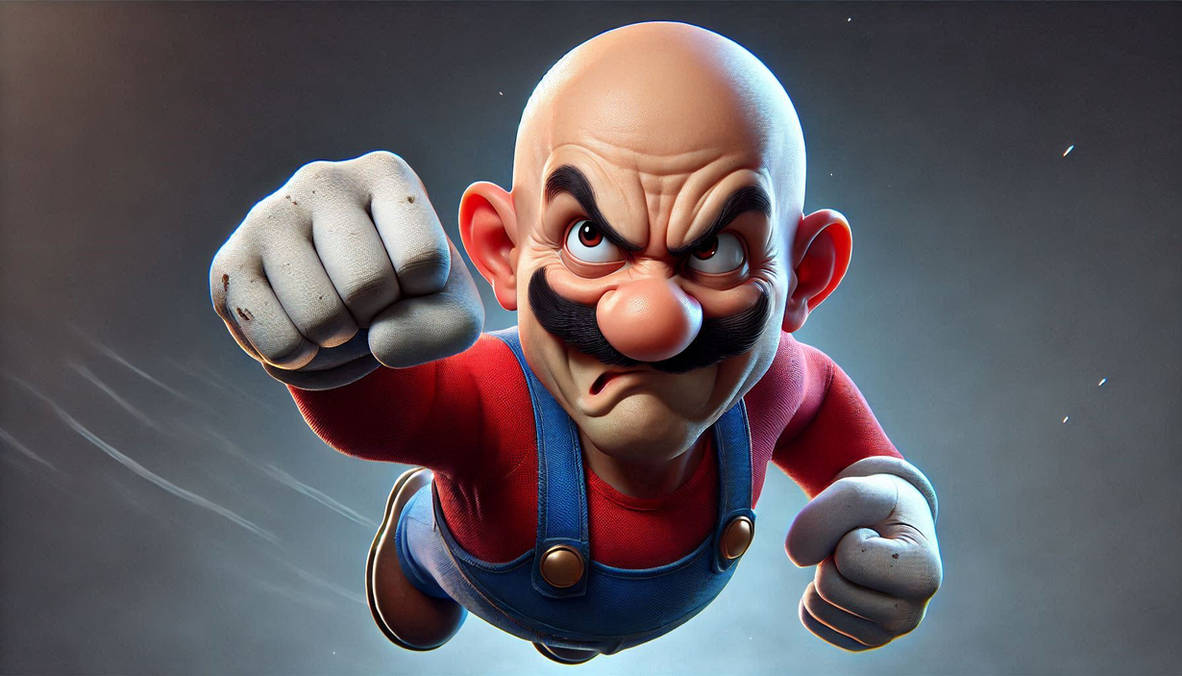 Angry Mario Java BALD AND ANGRY MARIO by serkan-86 on DeviantArt