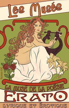 Erato-Art Nouveau poster