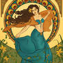 Terpsichore-Art Nouveau poster