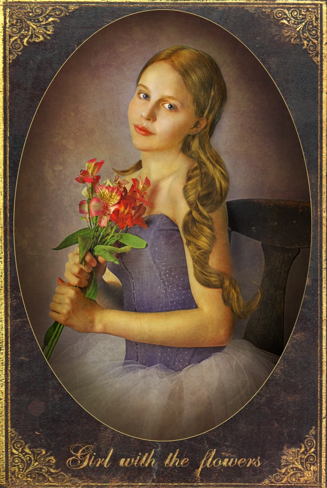 Girl with the flowers