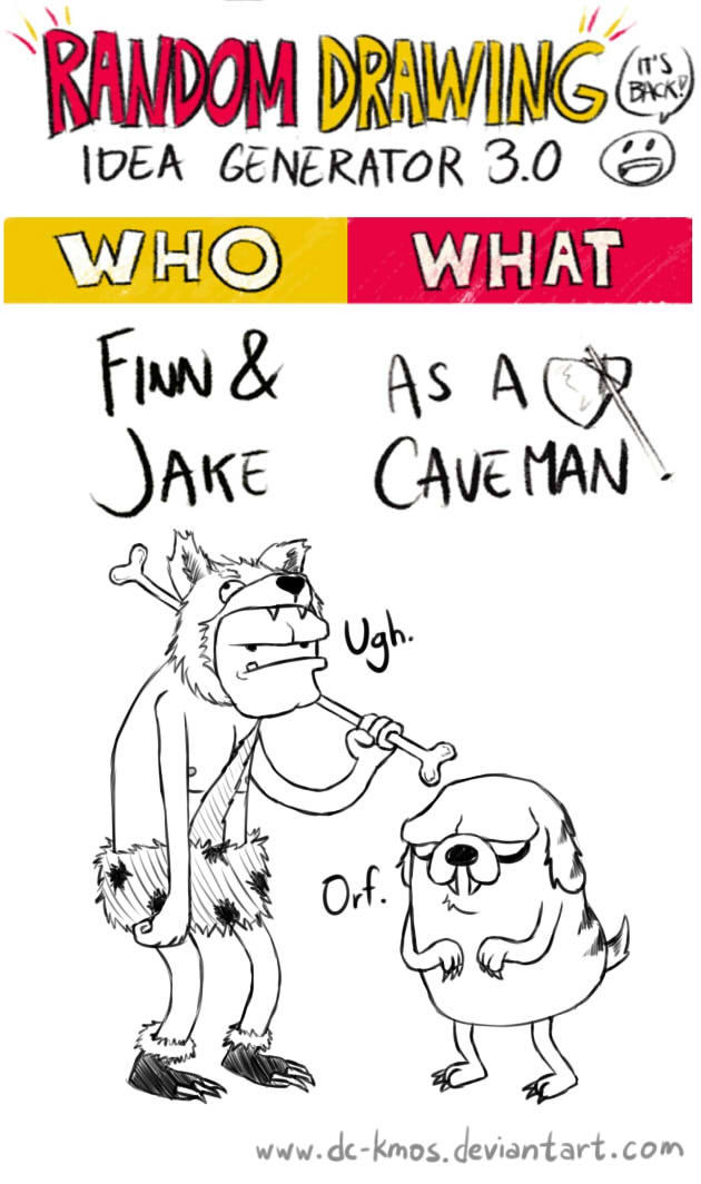 Randraw: Finn and Jake as Cavemen DeviantArt