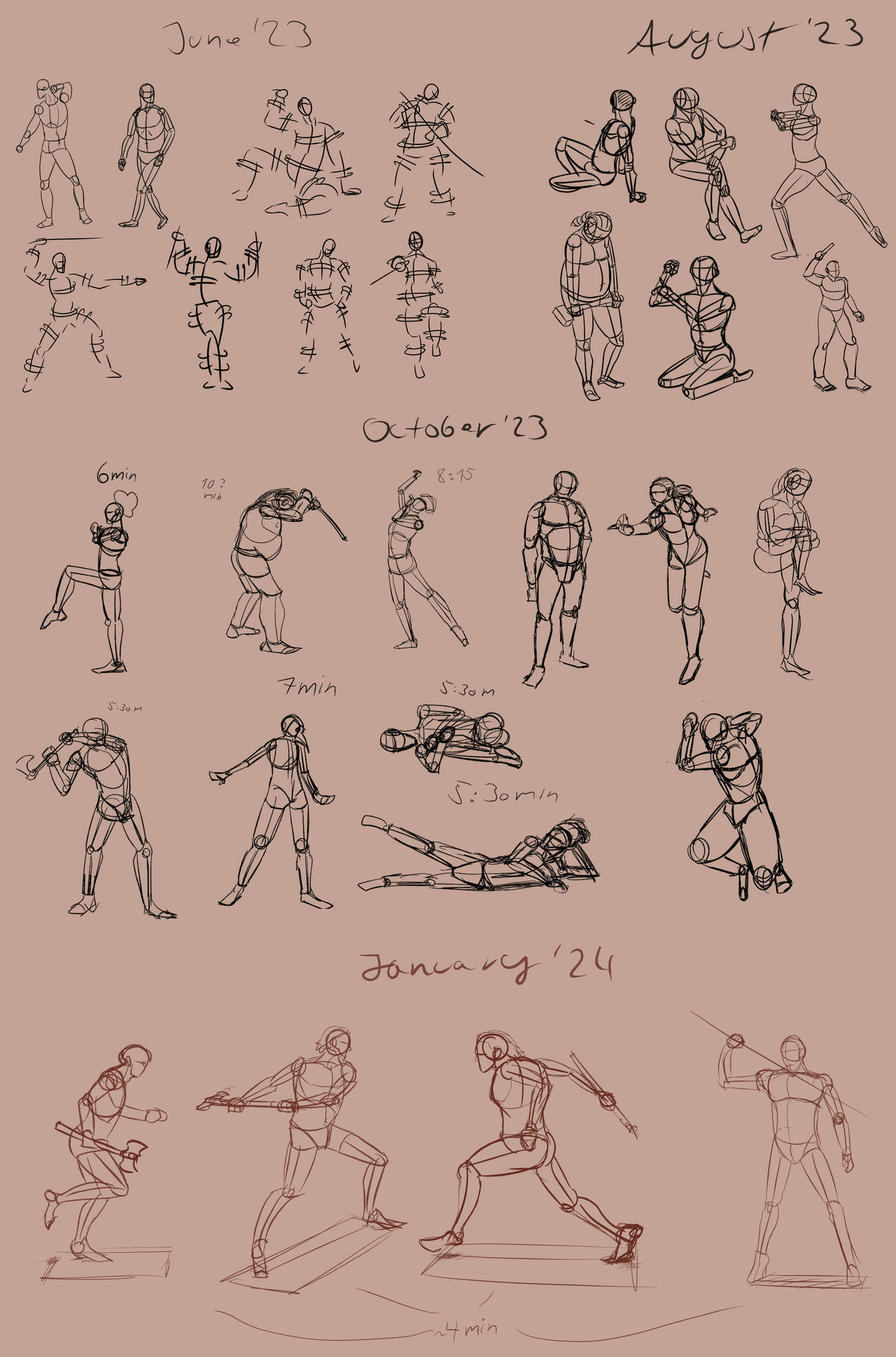 Reference Pose drawing progress by AdderThrall on DeviantArt
