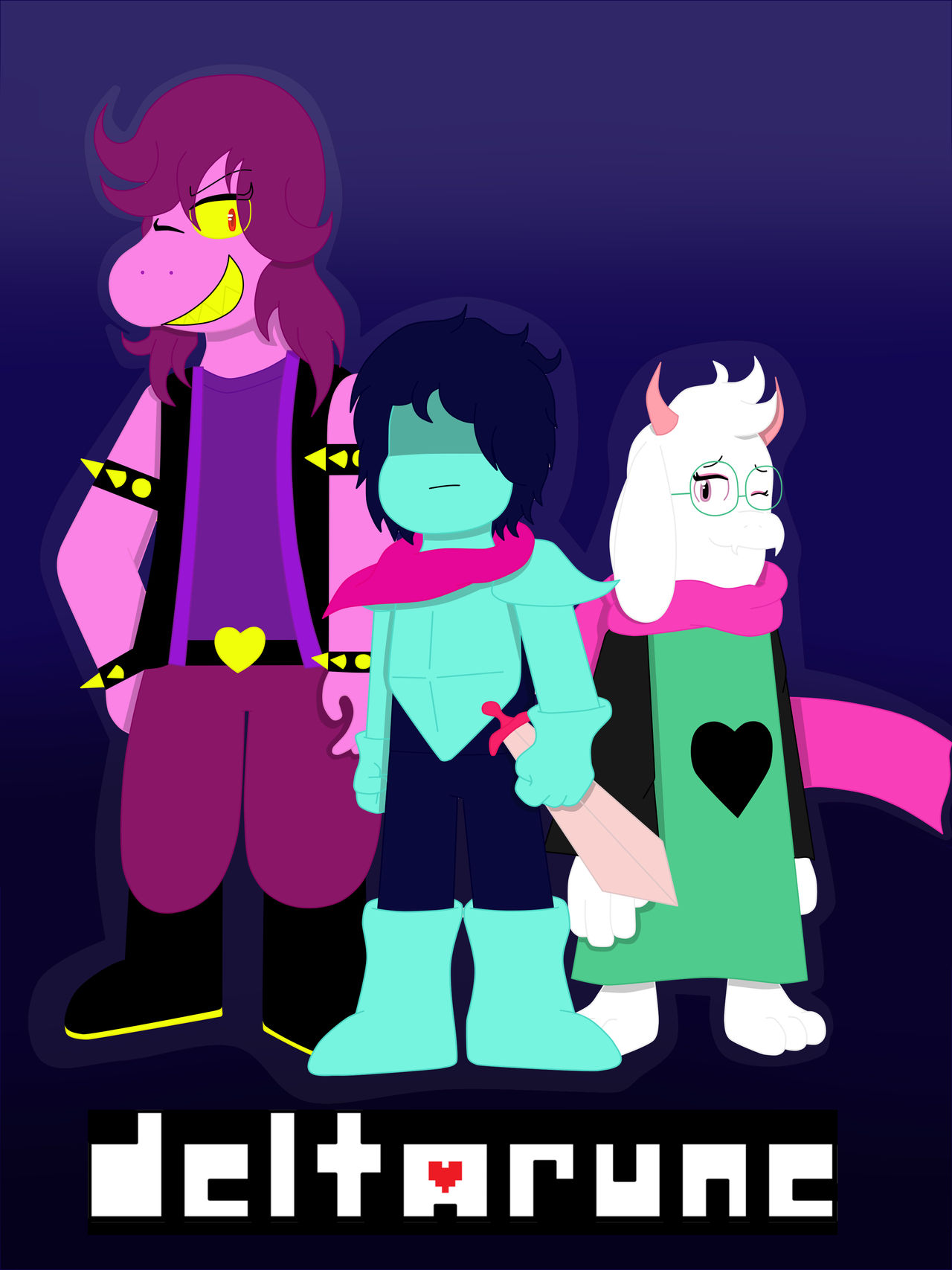 Delta Rune Trio Deltarune trio by Elgamer1188 on DeviantArt