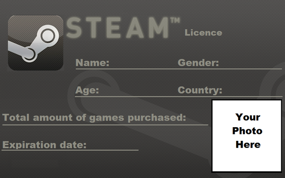 Steam License - Blank (OUTDATED)