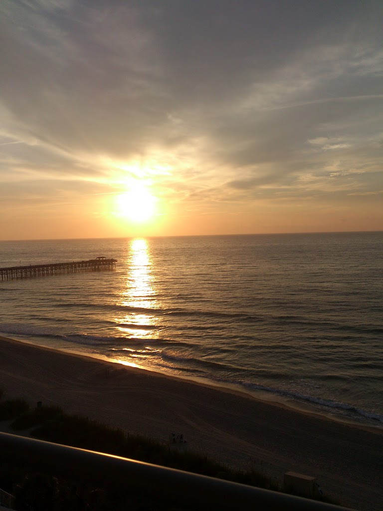 sunset on the beach